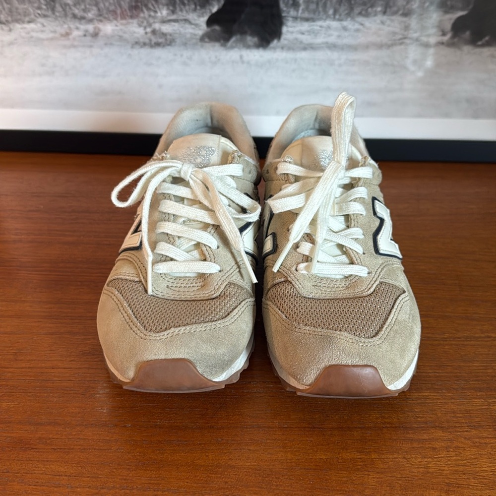 New Balance 996 X J. Crew Sneakers in Suede Natural Beige